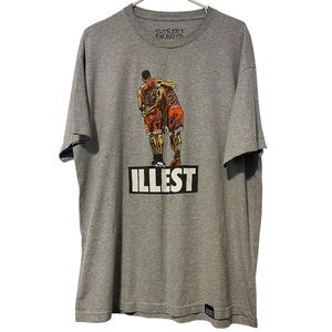 Street Dreams T-Shirt “Illest” Chicago Bulls Michael Jordan Pippen Gray Men’s XL